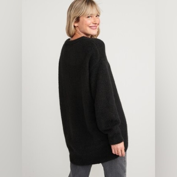 Old Navy Black Cocoon Tunic Sweater Size Small Oversized - Picture 12 of 12